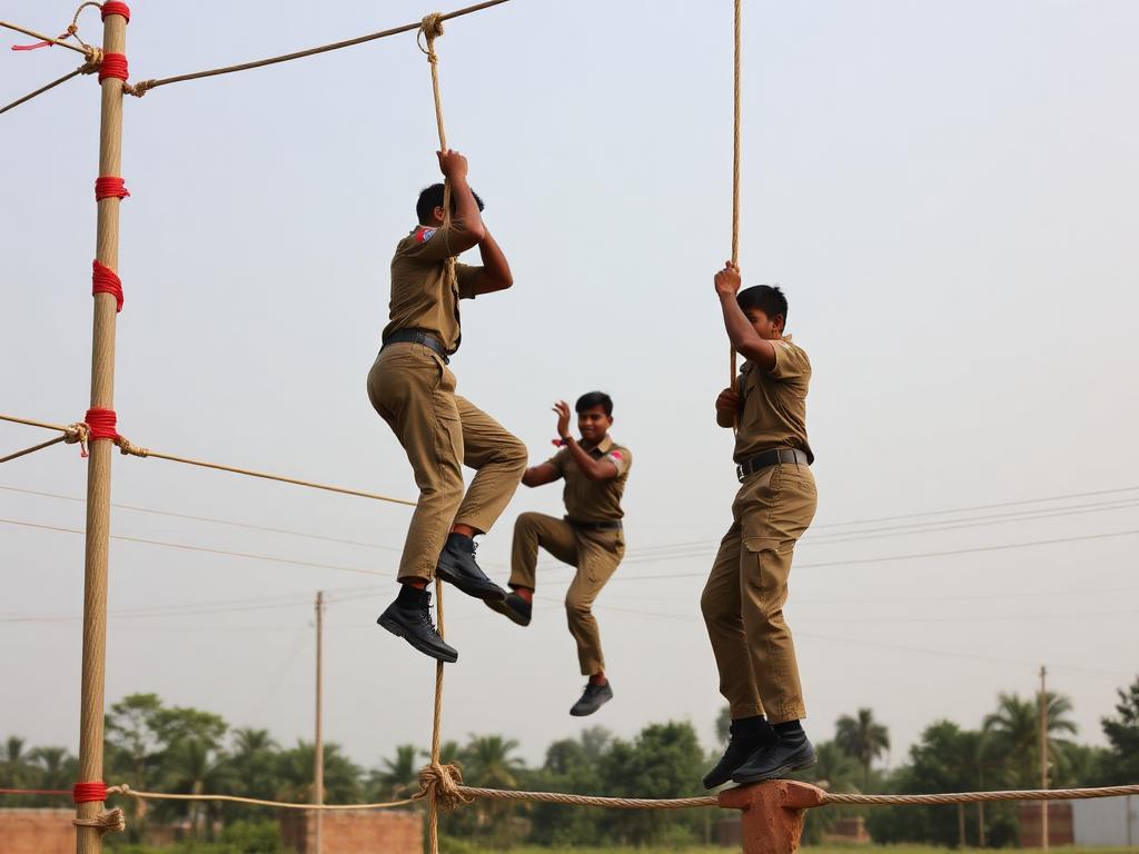 Rope climbing training